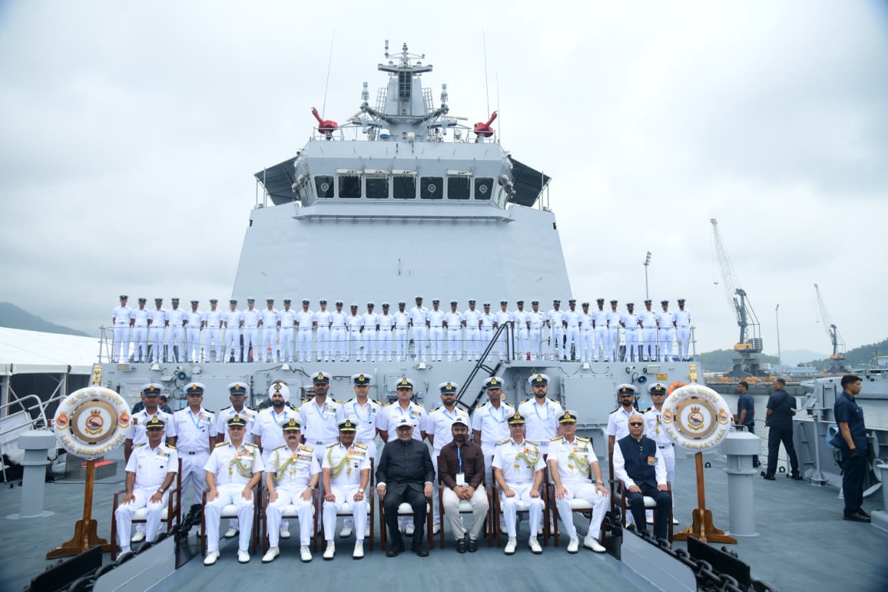 Indian Navy Commissions First Indigenous Multi-Purpose Vessel INS Samarthak